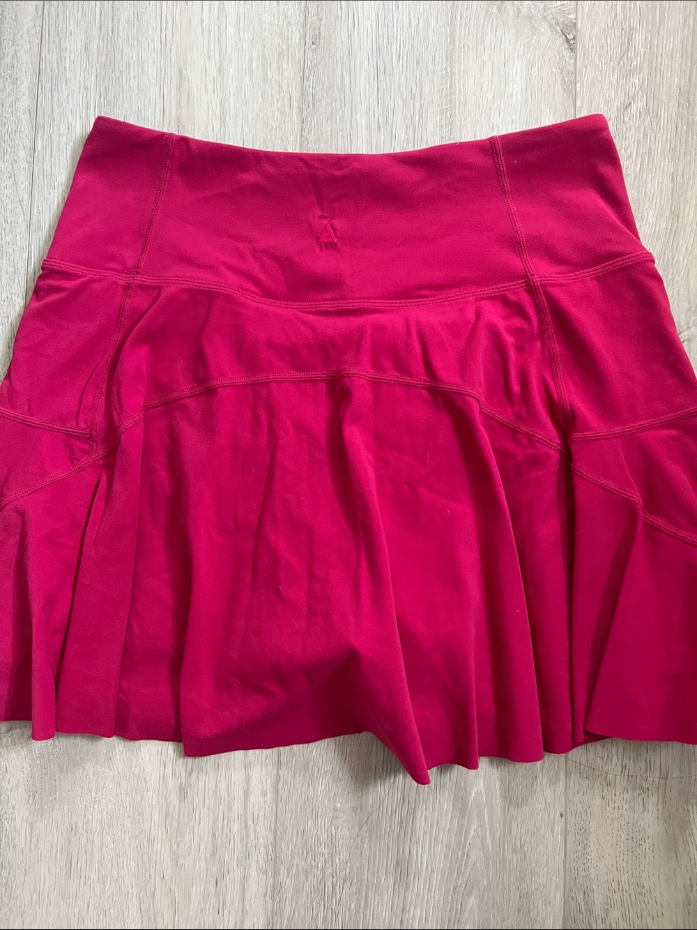 Vitality Hot Pink Athletic Skirt Size Medium Lined with Spandex Shorts Raw Hem